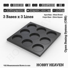Load image into Gallery viewer, Round to Square Movement Trays Adapters for Tabletop Games - ModelBricks
