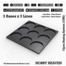Load image into Gallery viewer, Round to Square Movement Trays Adapters for Tabletop Games - ModelBricks
