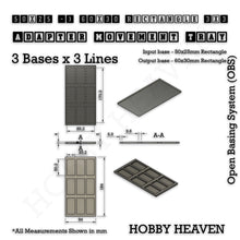 Load image into Gallery viewer, Square and Rectangle Movement Trays Adapters for Tabletop Games - ModelBricks
