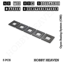 Load image into Gallery viewer, Square to Square Bases Size Converters 3d Print Full Range - ModelBricks
