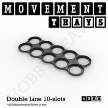 Load image into Gallery viewer, 40mm Movement Trays for 28mm Miniatures | Tabletop Wargames Compatible | Full Range - ModelBricks
