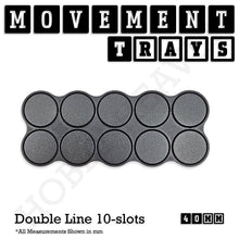 Load image into Gallery viewer, 40mm Movement Trays for 28mm Miniatures | Tabletop Wargames Compatible | Full Range - ModelBricks
