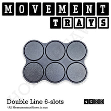 Load image into Gallery viewer, 40mm Movement Trays for 28mm Miniatures | Tabletop Wargames Compatible | Full Range - ModelBricks
