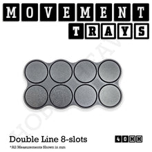 Load image into Gallery viewer, 40mm Movement Trays for 28mm Miniatures | Tabletop Wargames Compatible | Full Range - ModelBricks
