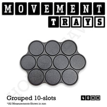 Load image into Gallery viewer, 40mm Movement Trays for 28mm Miniatures | Tabletop Wargames Compatible | Full Range - ModelBricks
