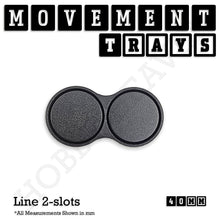 Load image into Gallery viewer, 40mm Movement Trays for 28mm Miniatures | Tabletop Wargames Compatible | Full Range - ModelBricks

