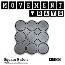 Load image into Gallery viewer, 40mm Movement Trays for 28mm Miniatures | Tabletop Wargames Compatible | Full Range - ModelBricks
