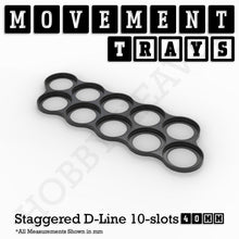 Load image into Gallery viewer, 40mm Movement Trays for 28mm Miniatures | Tabletop Wargames Compatible | Full Range - ModelBricks

