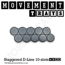 Load image into Gallery viewer, 40mm Movement Trays for 28mm Miniatures | Tabletop Wargames Compatible | Full Range - ModelBricks
