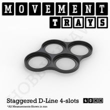 Load image into Gallery viewer, 40mm Movement Trays for 28mm Miniatures | Tabletop Wargames Compatible | Full Range - ModelBricks
