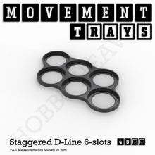 Load image into Gallery viewer, 40mm Movement Trays for 28mm Miniatures | Tabletop Wargames Compatible | Full Range - ModelBricks
