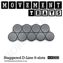 Load image into Gallery viewer, 40mm Movement Trays for 28mm Miniatures | Tabletop Wargames Compatible | Full Range - ModelBricks
