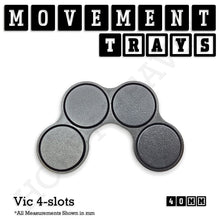 Load image into Gallery viewer, 40mm Movement Trays for 28mm Miniatures | Tabletop Wargames Compatible | Full Range - ModelBricks

