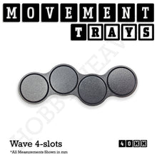 Load image into Gallery viewer, 40mm Movement Trays for 28mm Miniatures | Tabletop Wargames Compatible | Full Range - ModelBricks
