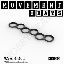Load image into Gallery viewer, 40mm Movement Trays for 28mm Miniatures | Tabletop Wargames Compatible | Full Range - ModelBricks
