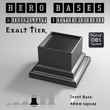 Load image into Gallery viewer, Hero Bases Display Extenders | Squares and Rectangles | Convert Gaming Bases to Display Bases &amp; Plinths - ModelBricks
