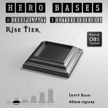 Load image into Gallery viewer, Hero Bases Display Extenders | Squares and Rectangles | Convert Gaming Bases to Display Bases &amp; Plinths - ModelBricks
