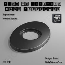 Load image into Gallery viewer, Round To Oval Bases Size Converters 3d Print Full Range - ModelBricks
