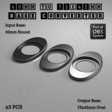 Load image into Gallery viewer, Round To Oval Bases Size Converters 3d Print Full Range - ModelBricks
