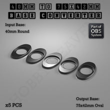 Load image into Gallery viewer, Round To Oval Bases Size Converters 3d Print Full Range - ModelBricks

