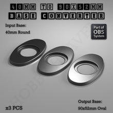Load image into Gallery viewer, Round To Oval Bases Size Converters 3d Print Full Range - ModelBricks
