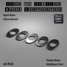 Load image into Gallery viewer, Round To Oval Bases Size Converters 3d Print Full Range - ModelBricks
