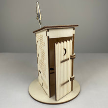 Load image into Gallery viewer, Outhouse WC Toilet - Pre-Built Model by Curious Rabbit ® - ModelBricks
