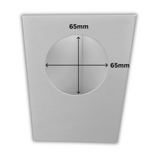Load image into Gallery viewer, 10 Pack A6 White Top Circle Aperture Card Blanks &amp; Envelopes, Tri-Fold - 300gsm - ModelBricks
