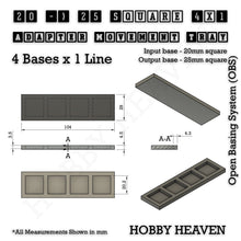 Load image into Gallery viewer, Square and Rectangle Movement Trays Adapters for Tabletop Games - ModelBricks
