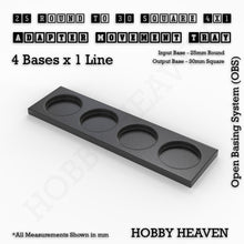 Load image into Gallery viewer, Round to Square Movement Trays Adapters for Tabletop Games - ModelBricks
