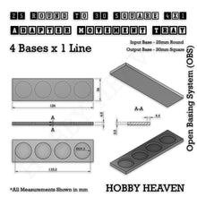 Load image into Gallery viewer, Round to Square Movement Trays Adapters for Tabletop Games - ModelBricks
