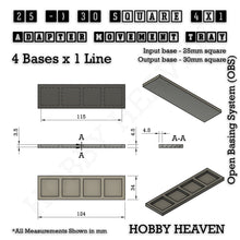 Load image into Gallery viewer, Square and Rectangle Movement Trays Adapters for Tabletop Games - ModelBricks
