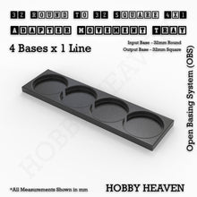 Load image into Gallery viewer, Round to Square Movement Trays Adapters for Tabletop Games - ModelBricks
