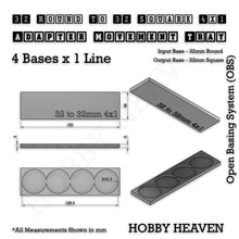 Load image into Gallery viewer, Round to Square Movement Trays Adapters for Tabletop Games - ModelBricks
