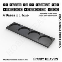 Load image into Gallery viewer, Round to Square Movement Trays Adapters for Tabletop Games - ModelBricks
