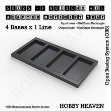 Load image into Gallery viewer, Square and Rectangle Movement Trays Adapters for Tabletop Games - ModelBricks
