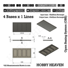 Load image into Gallery viewer, Square and Rectangle Movement Trays Adapters for Tabletop Games - ModelBricks
