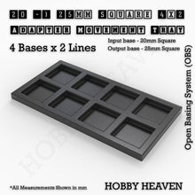 Load image into Gallery viewer, Square and Rectangle Movement Trays Adapters for Tabletop Games - ModelBricks
