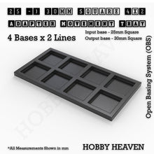 Load image into Gallery viewer, Square and Rectangle Movement Trays Adapters for Tabletop Games - ModelBricks

