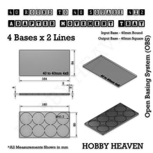 Load image into Gallery viewer, Round to Square Movement Trays Adapters for Tabletop Games - ModelBricks
