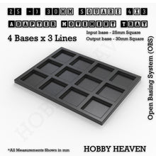 Load image into Gallery viewer, Square and Rectangle Movement Trays Adapters for Tabletop Games - ModelBricks
