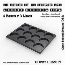 Load image into Gallery viewer, Round to Square Movement Trays Adapters for Tabletop Games - ModelBricks
