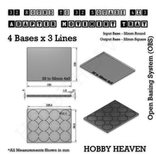 Load image into Gallery viewer, Round to Square Movement Trays Adapters for Tabletop Games - ModelBricks
