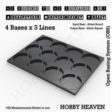 Load image into Gallery viewer, Round to Square Movement Trays Adapters for Tabletop Games - ModelBricks
