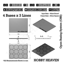 Load image into Gallery viewer, Round to Square Movement Trays Adapters for Tabletop Games - ModelBricks
