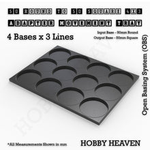 Load image into Gallery viewer, Round to Square Movement Trays Adapters for Tabletop Games - ModelBricks
