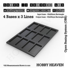 Load image into Gallery viewer, Square and Rectangle Movement Trays Adapters for Tabletop Games - ModelBricks
