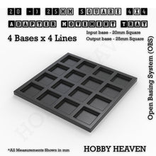 Load image into Gallery viewer, Square and Rectangle Movement Trays Adapters for Tabletop Games - ModelBricks
