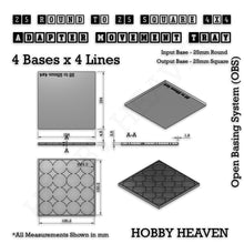 Load image into Gallery viewer, Round to Square Movement Trays Adapters for Tabletop Games - ModelBricks
