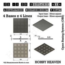 Load image into Gallery viewer, Square and Rectangle Movement Trays Adapters for Tabletop Games - ModelBricks
